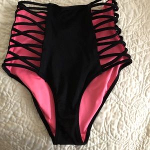 High Wasted Swim Bottoms